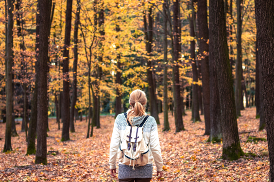 Girl in the woods