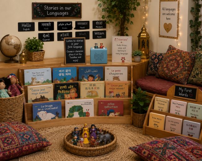 Example of a book corner