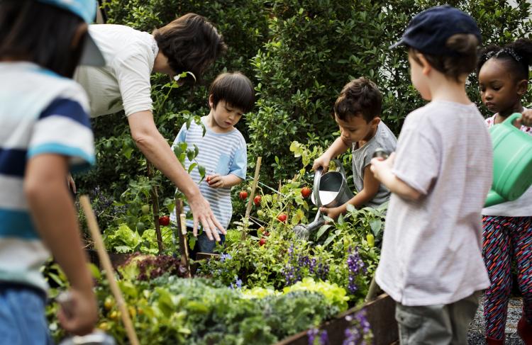 Gardening children