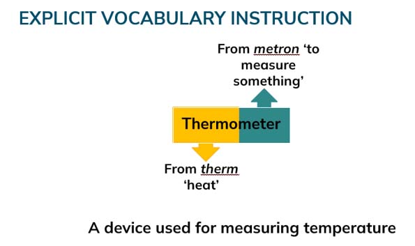 "Explicit vocabulary instruction"
