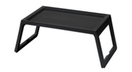 Picture 3 description: A black Ikea lap tray.