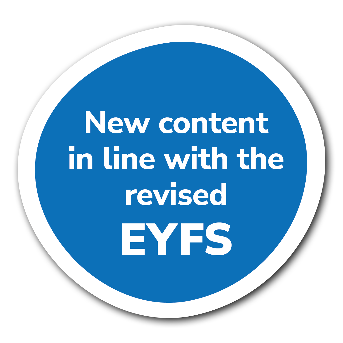 New content in line with the revised EYFS