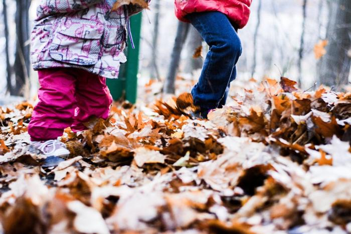 Children in autumn