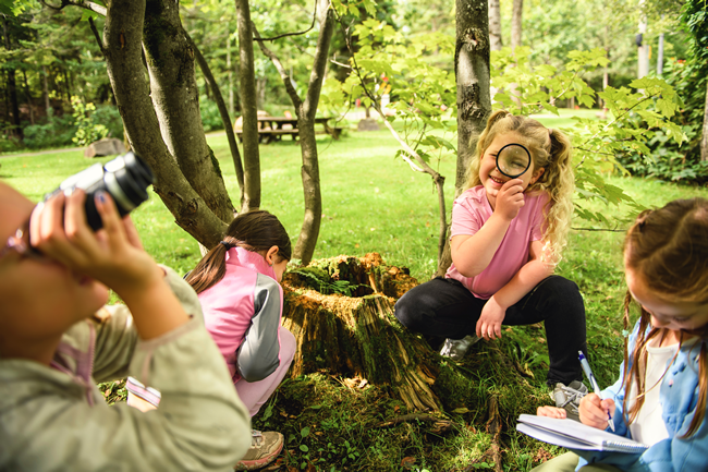 School children on field trip