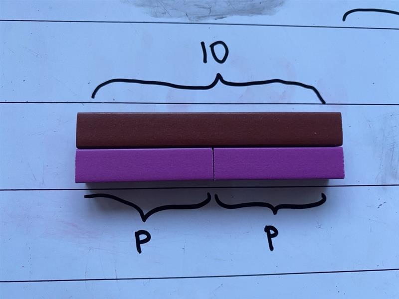 Multicoloured Cuisennaire rods