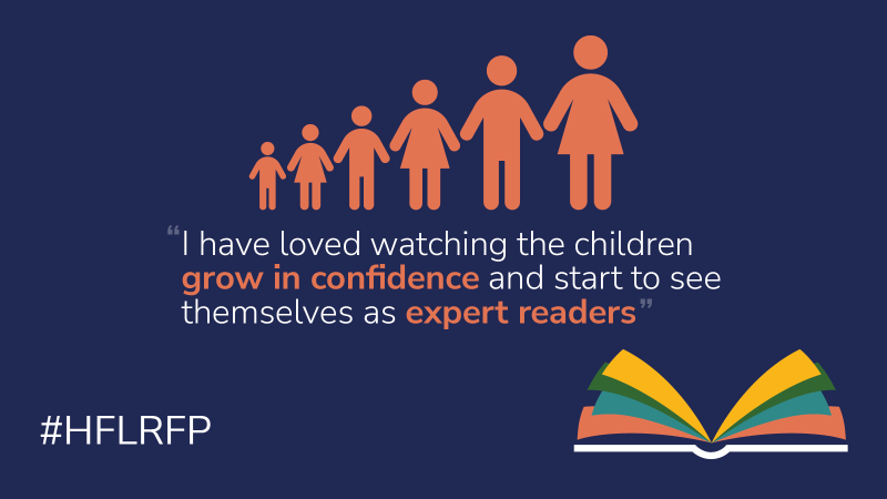 "I have loved watching the children grow in confidence and start to see themselves as expert readers."