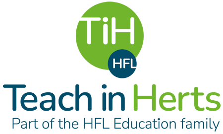 Teach in Herts logo