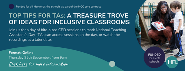 "Top tips for TAs: A treasure trove of ideas for inclusive classrooms"