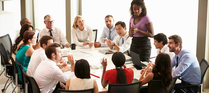 Group of people in a meeting