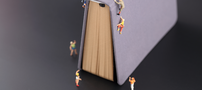 book with people over it