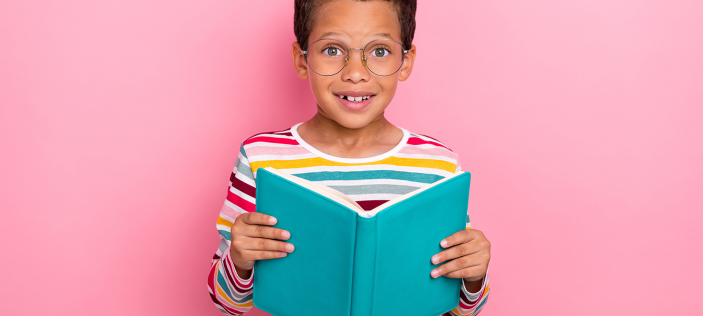 Girl reading a book