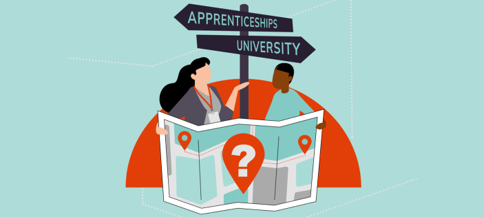apprenticeships and universities signpost