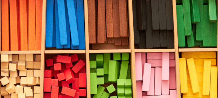 Coloured rods
