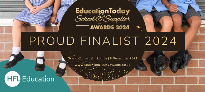 HFL Education logo and "Proud Finalist 2024 Education Today Awards 2024"