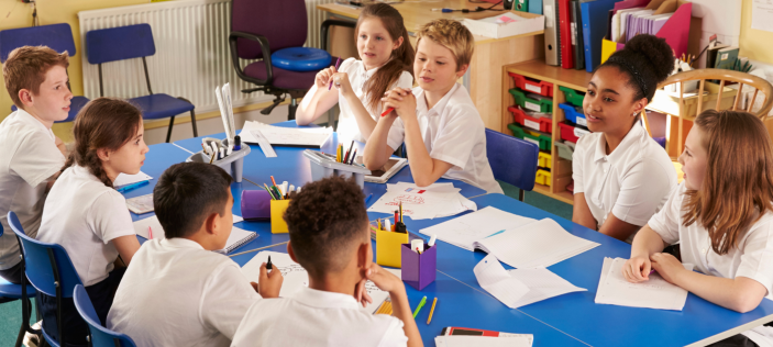Children in classroom setting