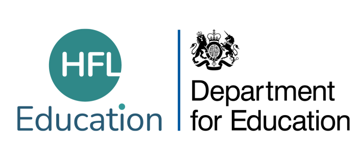HFL Education and DfE logos