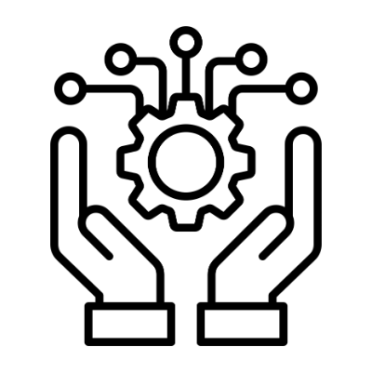 Hands surrounding network