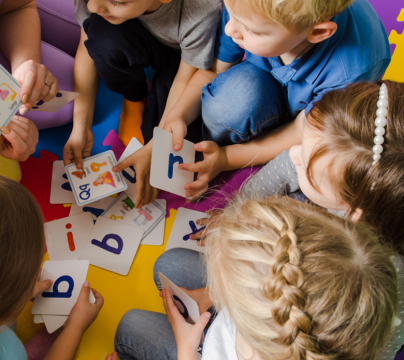 Early years children in a circle