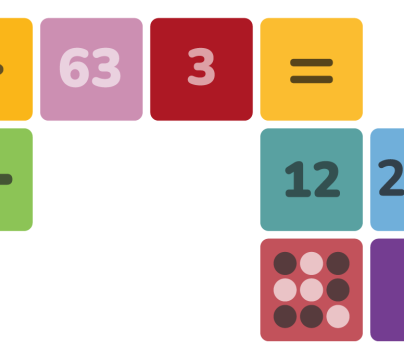 squares with numbers in