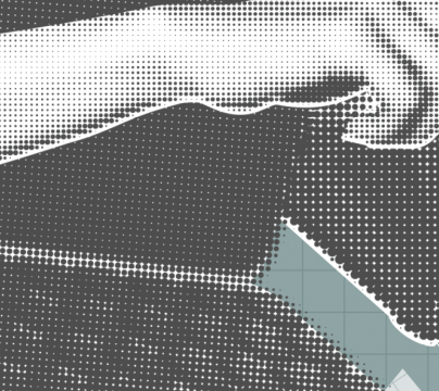 hand in laptop