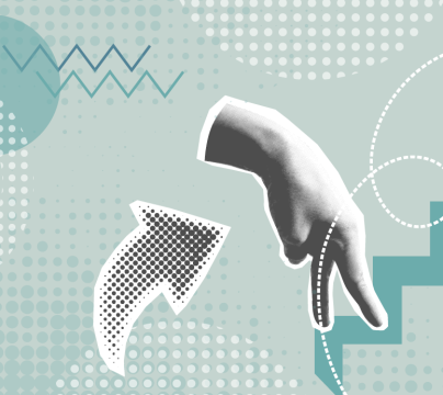 graphic of hand in going upstairs