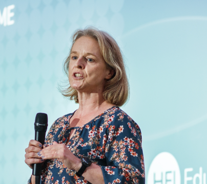Speaker speaking at an event