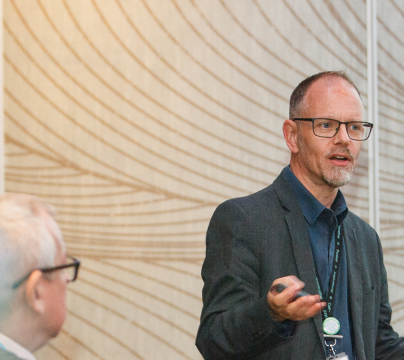 Speaker speaking at an event