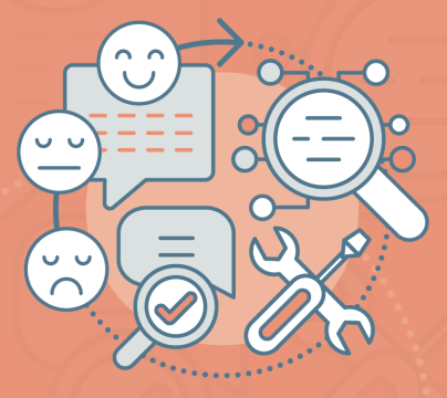 Illustrated faces showing different emotions