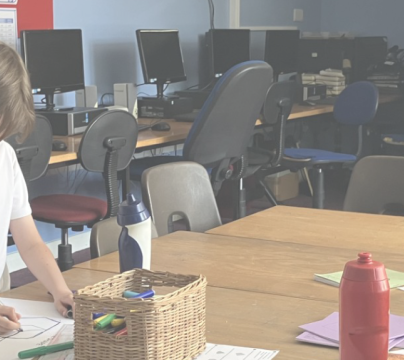 Students doing maths work