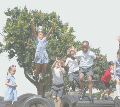 Children playing outside