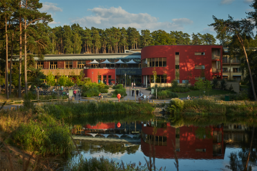 Primary Heads Conference 2023 Lake and plaza at Woburn Forest