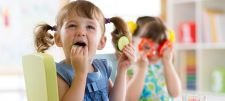 Child eating food