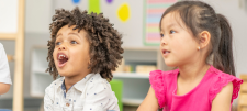 Happy looking Early Years children