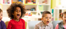 Happy looking Early Years children