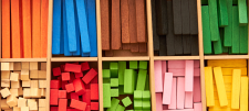 Coloured rods