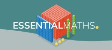 ESSENTIALmaths logo and counting cubes