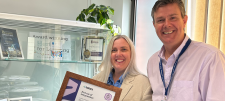 2 members of HFL staff with an award