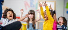 Happy looking Early Years children