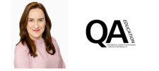 Penny Slater and the QA Education logo