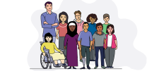 Group of diverse people