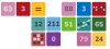 squares with numbers in